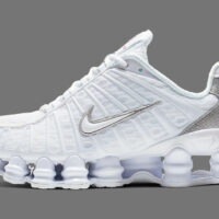 Nike Shox TL White Metallic Silver Max Orange
