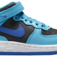 Nike Air Force 1 Mid LE (TD) 'Blue Lightning Black'