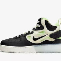 Nike Air Force 1 React Mid Black Sail Ghost Green