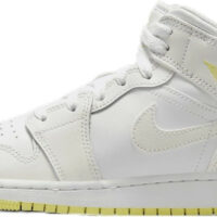 Jordan 1 Mid (GS) Sail Light Laser Orange