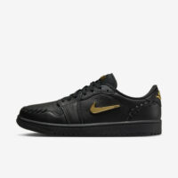 Jordan 1 Low Method of Make Black Metallic Gold