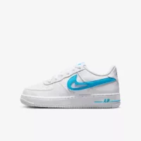 Nike Air Force 1 Low (GS) White Aqua