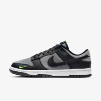 Nike Dunk Low Black Cool Grey Volt Mini Swoosh