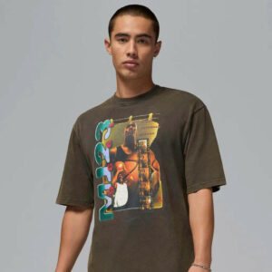 Air Jordan 1996 "MJ23" Graphic Washed Fekete Férfi Póló