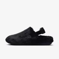 Nike Calm Mule SE "Black Faux Fur"