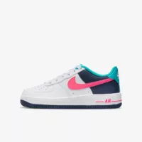 Nike Air Force 1 Low (GS) White Thunder Blue Dusty Cactus