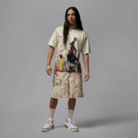 Air Jordan 85 AllOver Print Graphic Camp Törtfehér Férfi Farmersort
