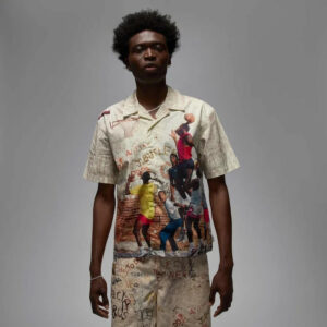 Air Jordan 85 AllOver Print Graphic Camp Férfi Ing