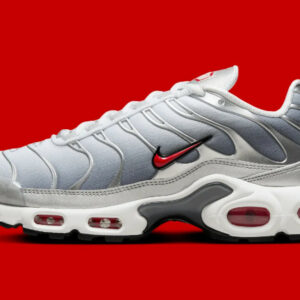 Nike Air Max Plus Metallic Silver University Red