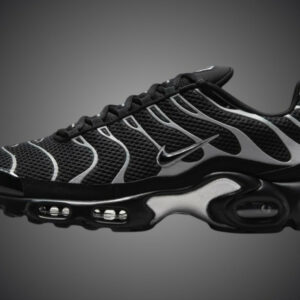 Nike Air Max Plus Premium Black Reflective Silver