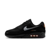 Nike Air Max 90 Black Metallic Cool Grey Orange
