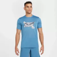 Nike Dri-FIT Training Iykyk Graphic Kék Férfi Póló