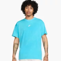 Nike Sportswear Central Logo Washed Kék Férfi Póló