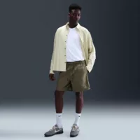 Nike Sportswear Club Washed Flow Khaki Férfi Rövidnadrág