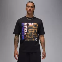 Air Jordan NC World Tour Fekete Férfi Póló
