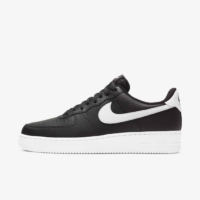 Nike Air Force 1 Black Pebbled Leather