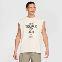 Nike Sportswear "The Temple Of Gain" Print Vajszínű Férfi Trikó