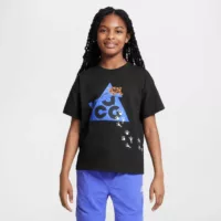 Nike ACG Dri-FIT "Frog Footprint" Graphic Fekete Gyerek Póló